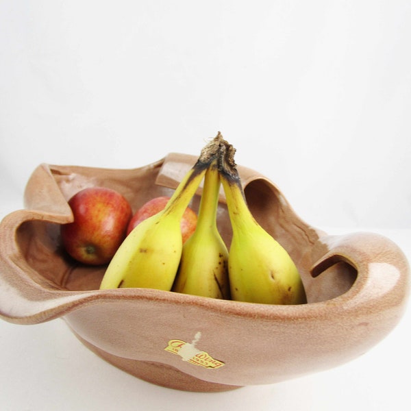 Vintage 'Red Wing' Pottery Bowl - Charles Murphy Design No. M1468 - Rolled Edge Bowl - Fruit Bowl - 1953 Anniversary Display Bowl