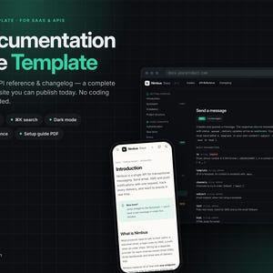 Szablon witryny z dokumentacją HTML, witryna z dokumentacją API dla SaaS i startupów