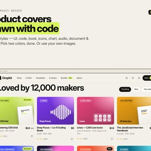 Digital Product Store Template HTML CSS JS, ecommerce Website image 4