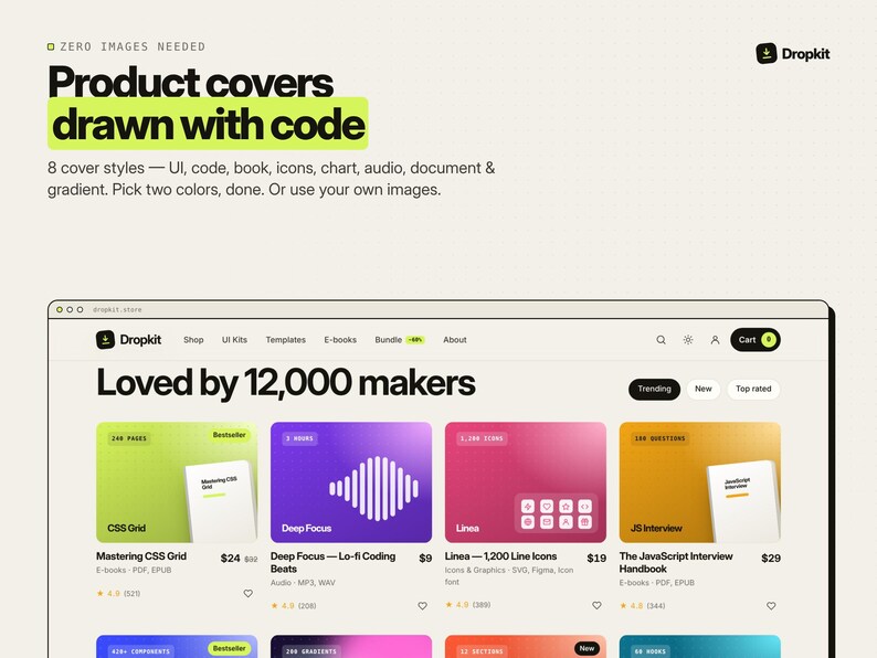 Digital Product Store Template HTML CSS JS, ecommerce Website image 4