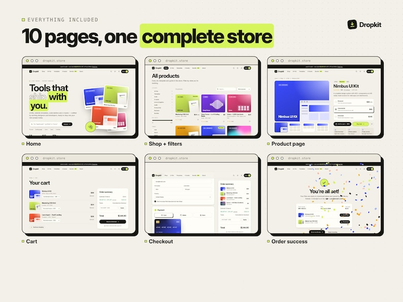Digital Product Store Template HTML CSS JS, ecommerce Website image 2