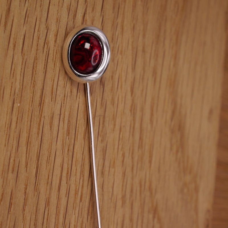 Ruby Tie Pin - Etsy UK
