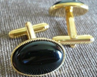 Gold Cufflinks Gifts For Him Valentines Day Wedding Birthday Husband Boyfriend Brother Dad Silver Black Office Cufflinks UK Seller