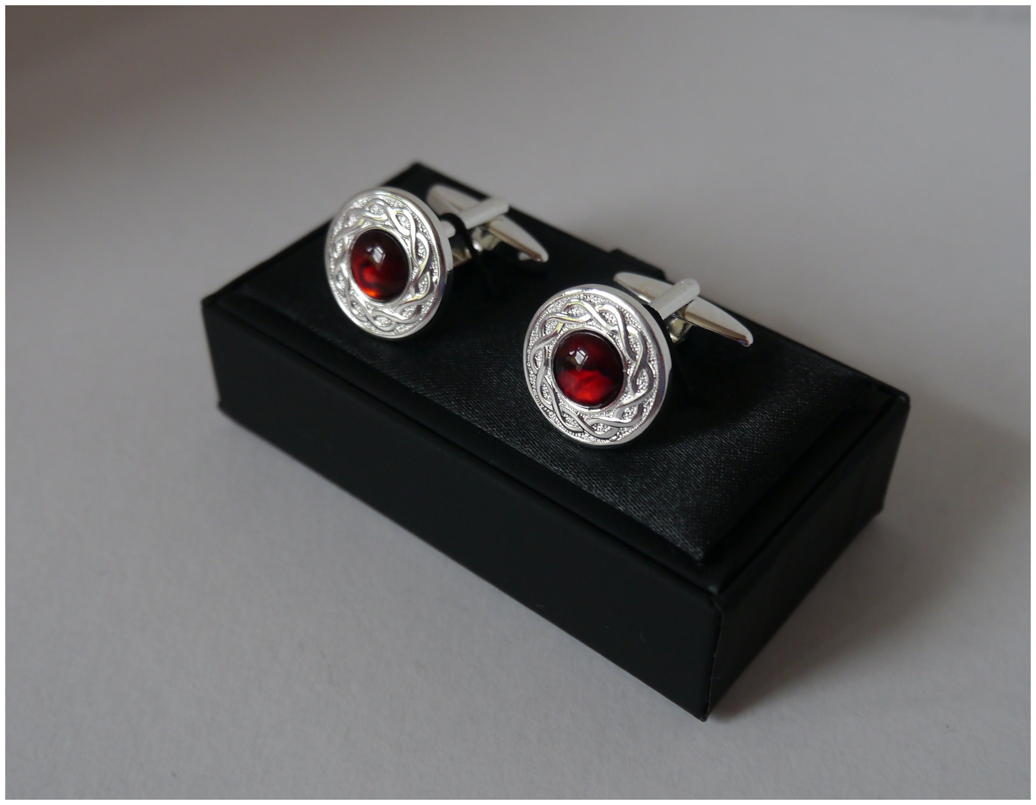ruby wedding cufflinks
