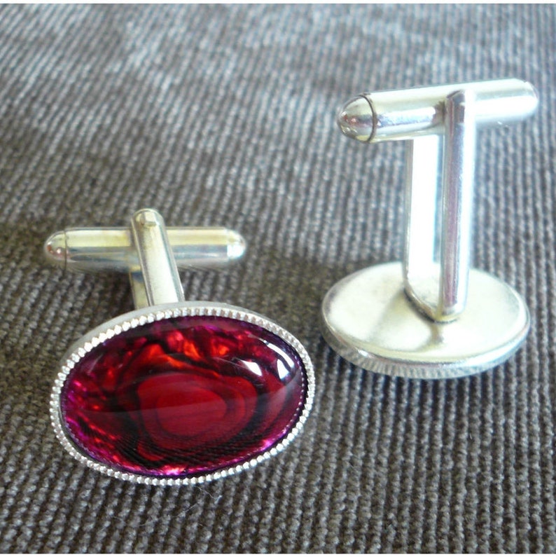 ruby wedding cufflinks