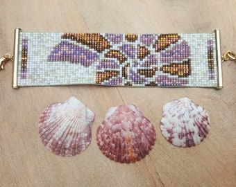 Nautilus. Perlengewebtes Armband. Geschenk für Sie.