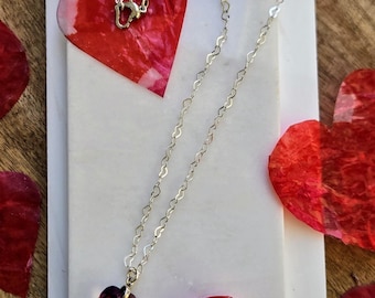 Alles Herzen.  Valentinstag Halskette.  Swarovski Kristall Halskette.  Geschenk für sie.