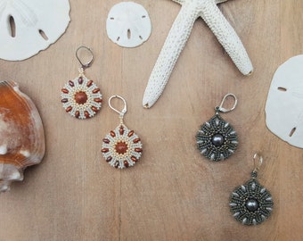 Beadwoven Earrings.  Gift for her.
