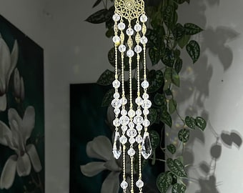 Atrapasueños de cristal auténtico y exclusivo: elegante decoración para ventanas y candelabros