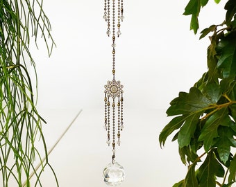 Elegant Crystal Ball Suncatcher – Sparkling Window Decor & Light Catcher