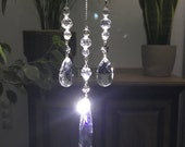 Crystal pendant suncatcher chandelier glass hanging, sun catcher crystals for windows, deco crystals, crystal hanging