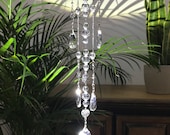 Crystal pendant suncatcher chandelier glass hanging, sun catcher crystals for windows, deco crystals, crystal hanging