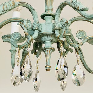 Set of 6 Crystal Decorative Drops for Chandeliers, Candelabras ... - Conveyor Belt Chandelier With Decorative Drops