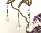 8-set Elegant small Crystal hangings, decor crystals for Candelabras, Manzanita Branches, wedding crystal, cristmas decor, chandelier drops