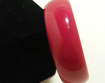 Plastic Raspberry Pink Bangle Bracelet