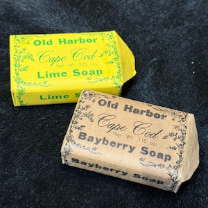 NEW Vintage Old Harbor Cape Cod Soap Lot Bayberry & Lime 3.15oz NOS Wrapped Bars
