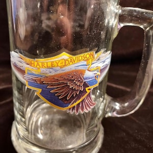 Harley Davidson Beer Glass - Etsy