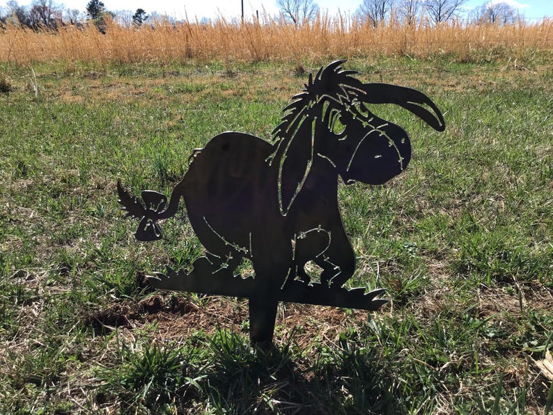 Eeyore Garden Stake Metal Art