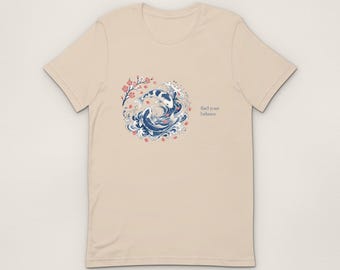 Find Your Balance T-Shirt, Koi Yin Yang Unisex T-Shirt, Funny Illustrated Gift