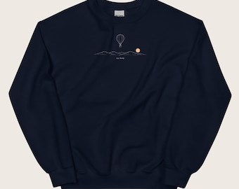 Rise Slowly Sweatshirt, Sunrise Line Art Unisex Sweatshirt, Endless Minimalist Gift