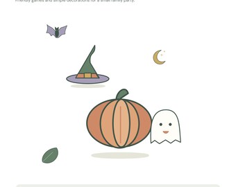 Halloween Party Kit PDF for Kids: 12 Picture Bingo Boards, Hunt, Games and Decorations