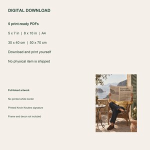 Currently Unavailable Printable Wall Art, Retro Digital Download, 5 PDF Sizes Including 50x70 cm image 4