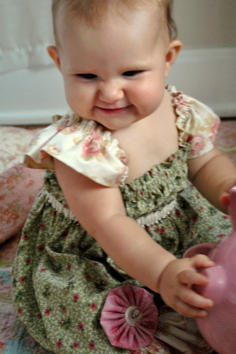 Big Sister Ruffle Dress Baby Toddler Girls Beginner Easy PDF | Etsy