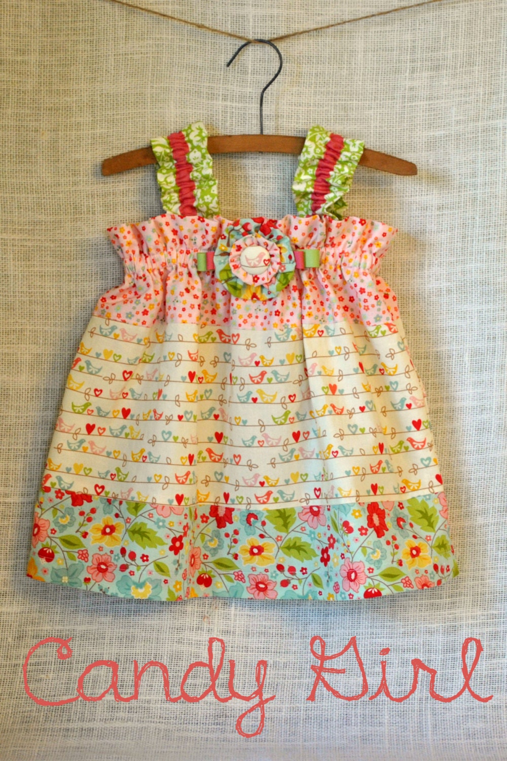 Christmas Candy Girl Tiered Dress Baby Toddler Girls Easy Etsy