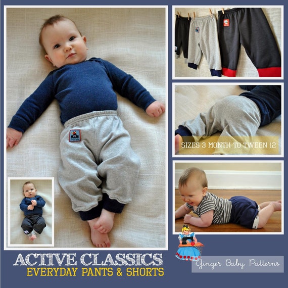 Active Classics Everyday Knit Pants & Shorts Baby Toddler | Etsy