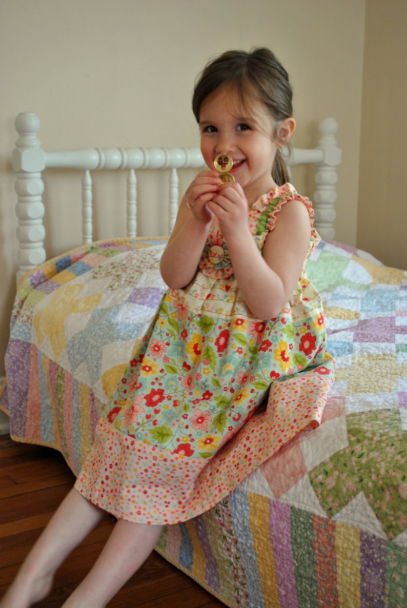 Candy Girl Tiered Dress Baby Toddler Girls Easy PDF Dress Etsy