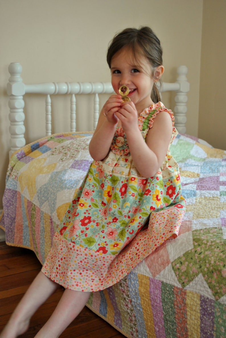 Candy Girl Tiered Dress Baby Toddler Girls Easy Pdf Dress Etsy