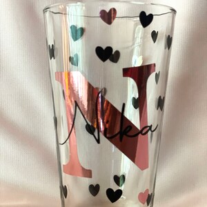 Personalized Initial/Name Drinking Glass