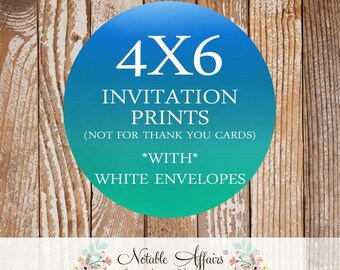 4x6 invitation etsy