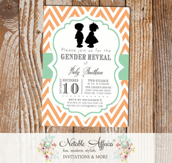 Boy Girl Silhouette Baby Shower Gender Reveal Birthday Twins Party Boy Girl Silhouette Baby Shower Gender Reveal Birthday Twins Party