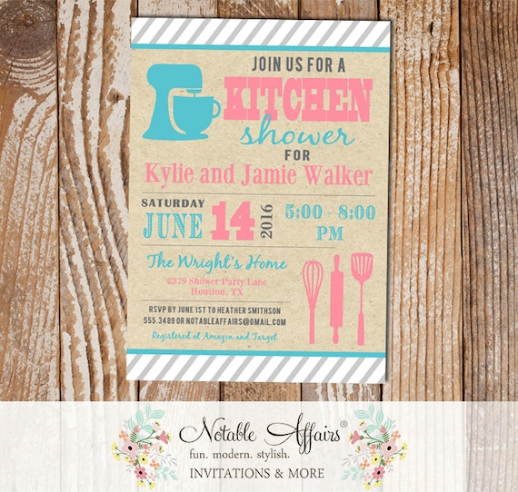 Kitchen Pantry Shower Utensils Housewarming Party Bridal Shower