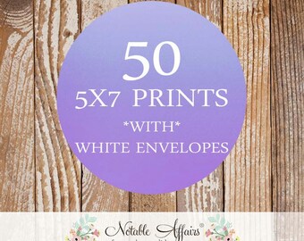 50 5x7s Printing Package - You purchase the Printing Package & Design, and I'll do all the printing for you