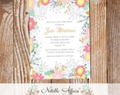 Shades of Pink Elegant Flowers Baby Shower invitation - no color changes - Couples Baby Shower Bridal Shower Baby Sprinkle, Birthday invite Il_170x135