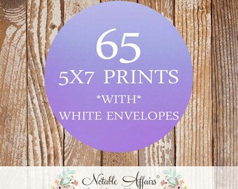 65 5x7s Printing Package - You purchase the Printing Package & Design, and I'll do all the printing for you