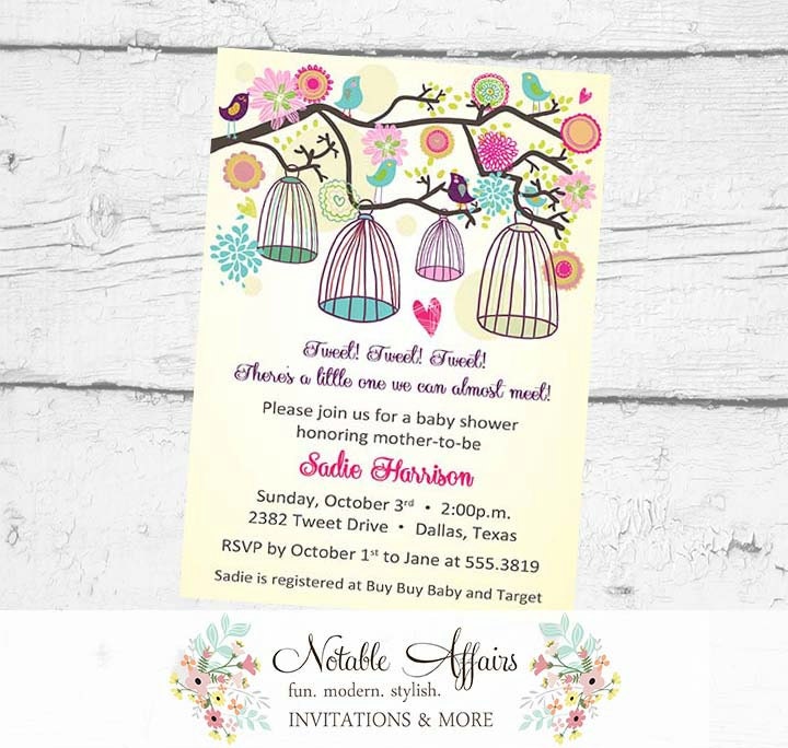 Tweet Baby Shower - Etsy