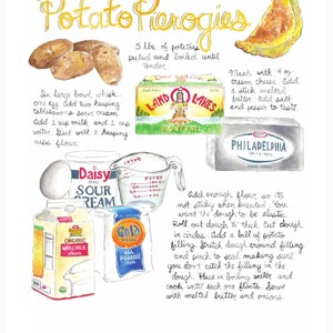 Pierogie Recipe Illustration