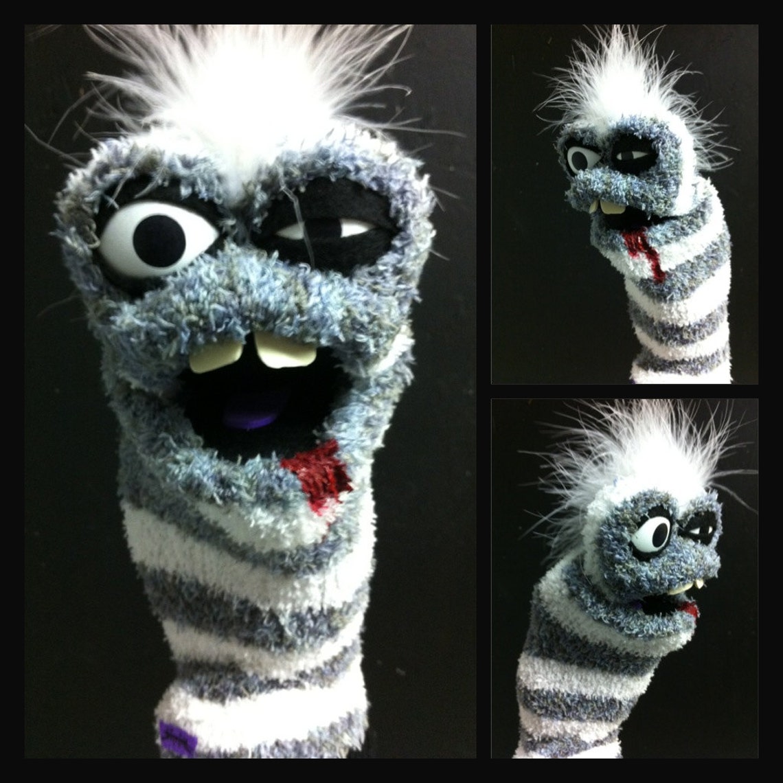 Zombie Sock Puppet Etsy
