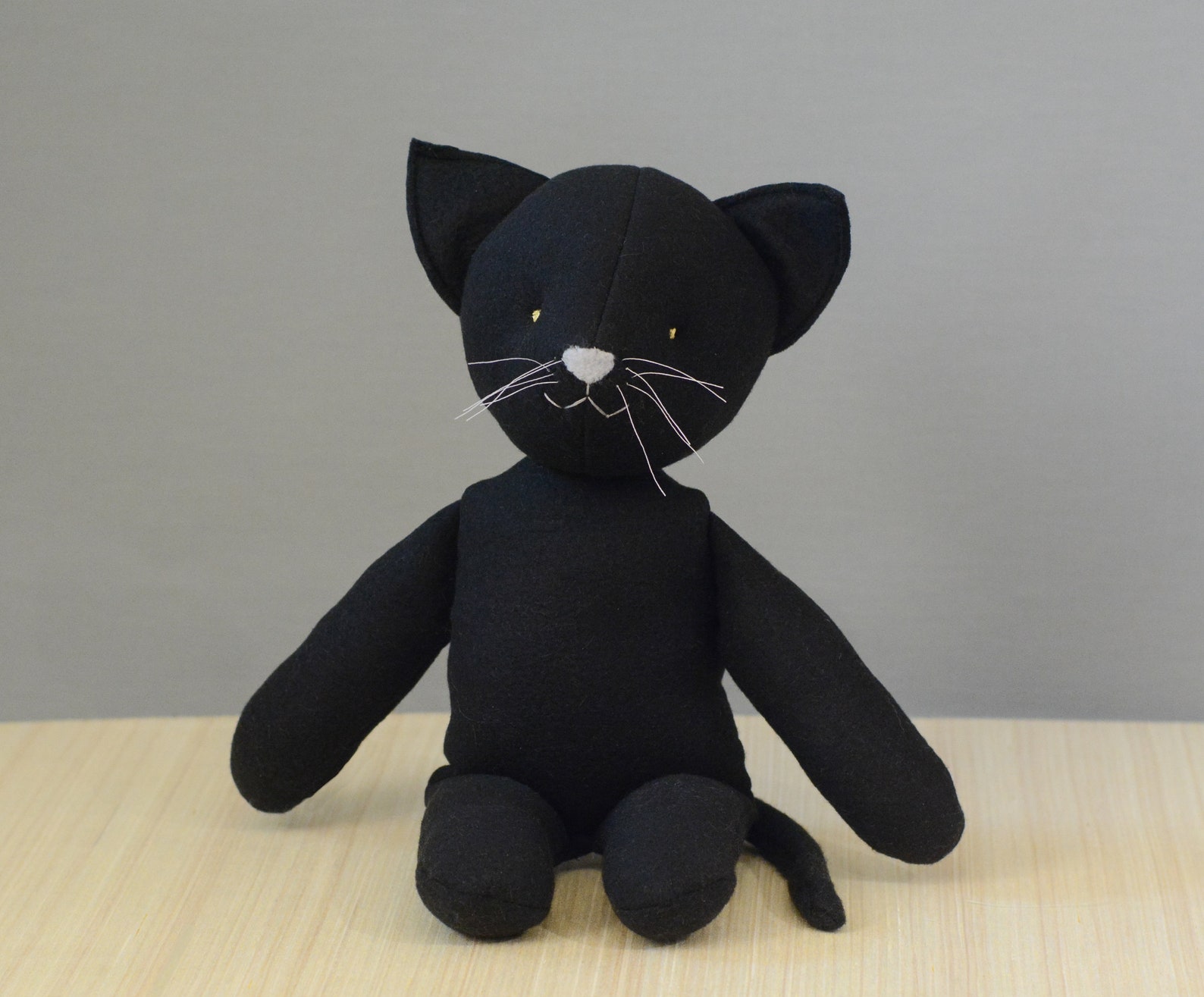 Downloadable Sewing Pattern and Tutorial Stuffed Toy Cat | Etsy