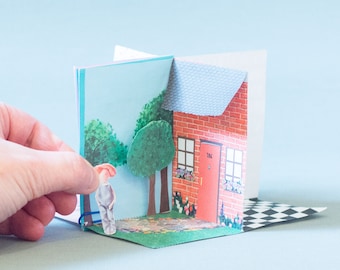 Downloadable Mini House DIY downloadable popup book