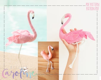 Herunterladbare Rosa Flamingos Muster Bündel Wand Flamingo, Deko Flamingo und Flamingo Brosche