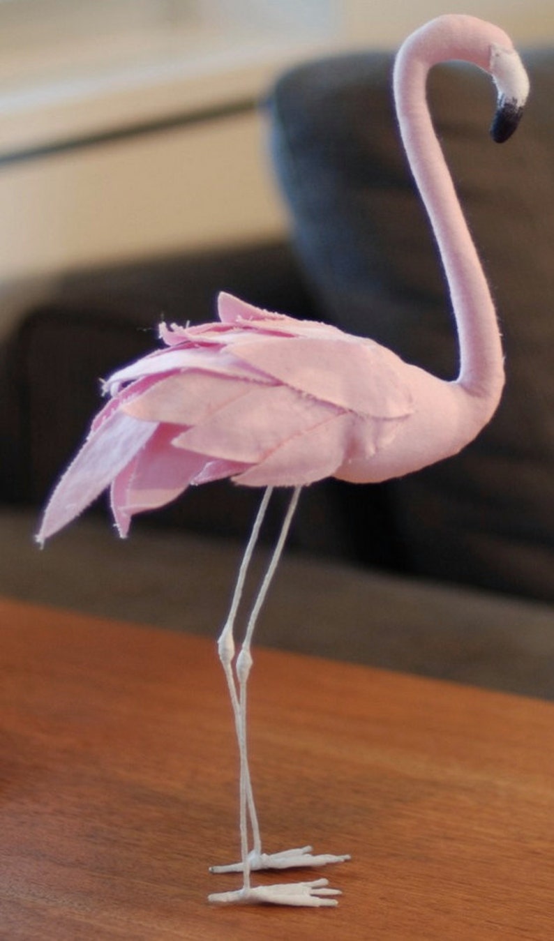 Downloadable Stuffed Flamingo sewing pattern image 3
