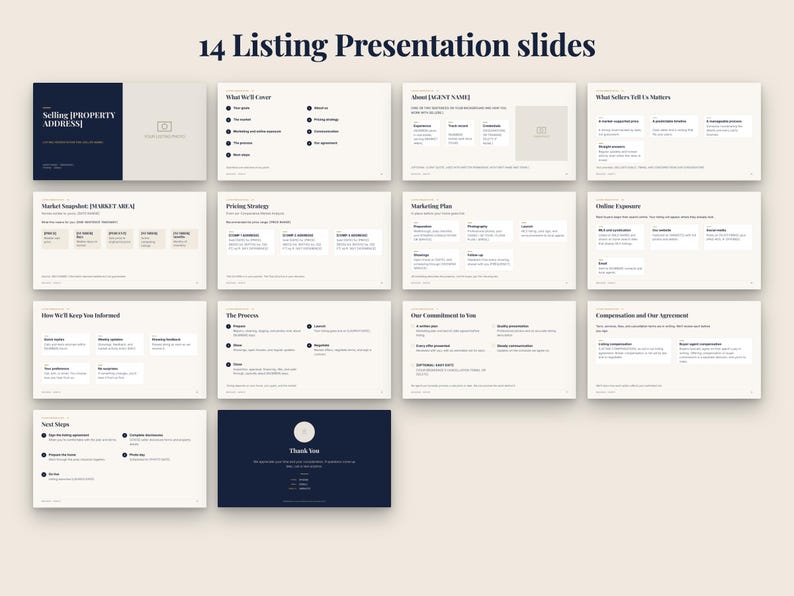 Editable Real Estate Seller Guide & Listing Presentation Bundle (PowerPoint, Google Slides, Canva) image 3