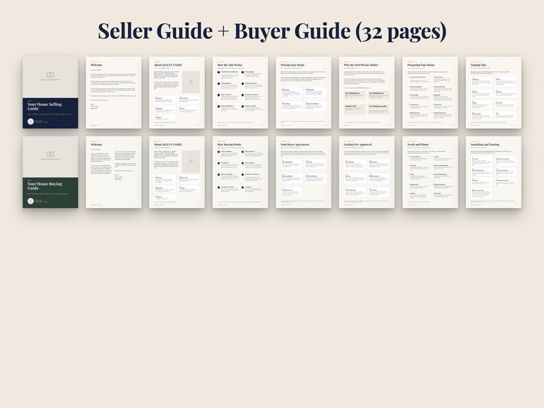 Real Estate Seller & Buyer Guide Bundle, Editable PowerPoint Slides (Digital Download) image 2