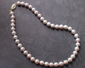 Fresh Water Pearl Necklace (8-9mm) // Beautiful Lustre // 14K Gold-filled // Luxurious & Timeless