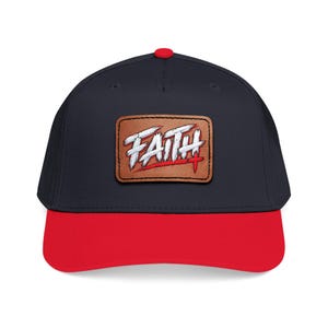 Casquette Faith Leather Patch | Casquette de baseball avec écusson rectangulaire