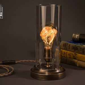 Flickering Edison Bulb Table Lamp